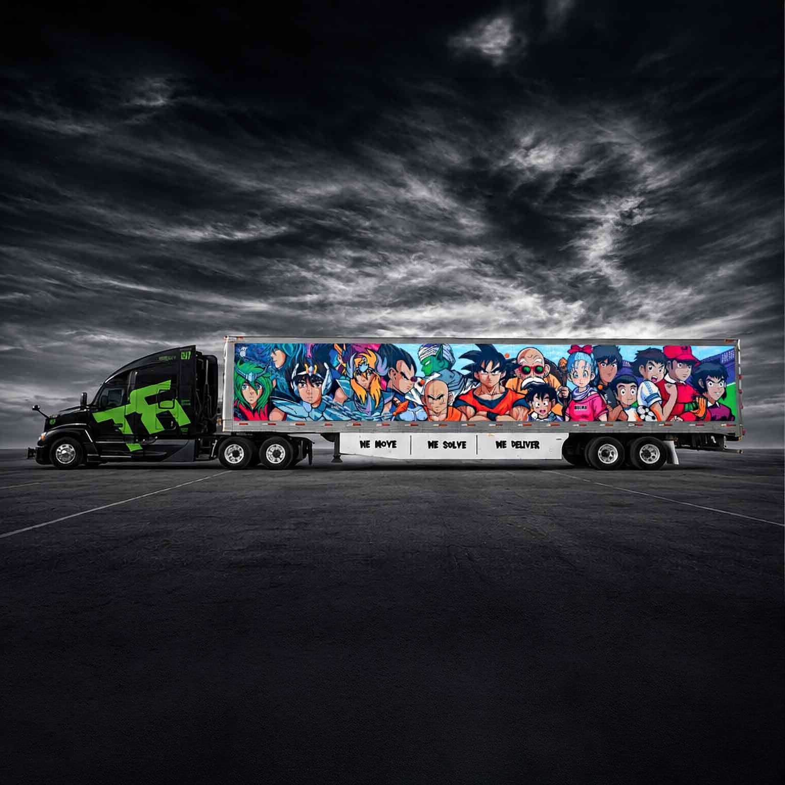 Tractocamión 501RT con tráiler ilustrado
